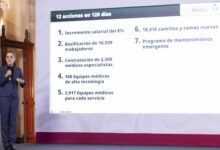 Presidenta anuncia programa emergente de 12 acciones en 120 días para mejorar la atención y las condiciones de los trabajadores en el IMSS