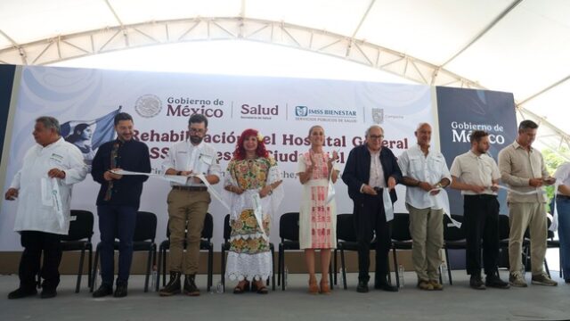 Vamos por el camino correcto: presidenta entrega rehabilitación del hospital general del IMSS Bienestar en Ciudad del Carmen, Campeche